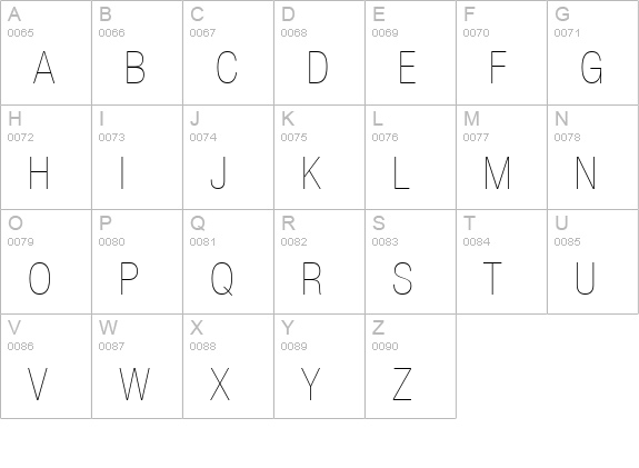 Context Reprise LightCond SSi Normal uppercase A-Z preview