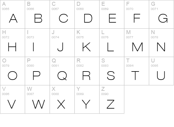 Context Reprise ThinExp SSi Normal uppercase A-Z preview