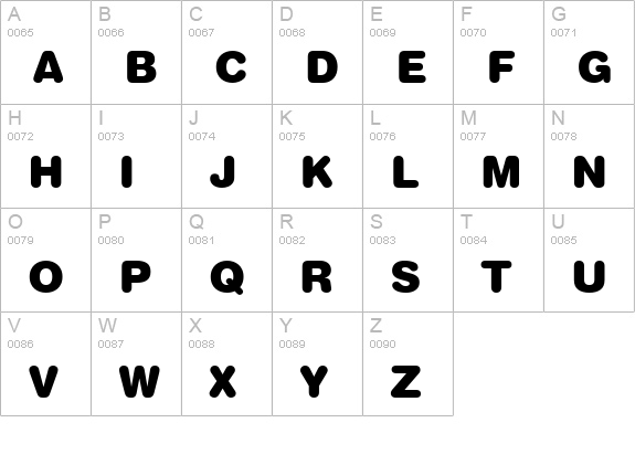 Context Rounded Black SSi Black uppercase A-Z preview