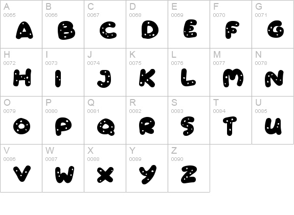 Cookies uppercase A-Z preview