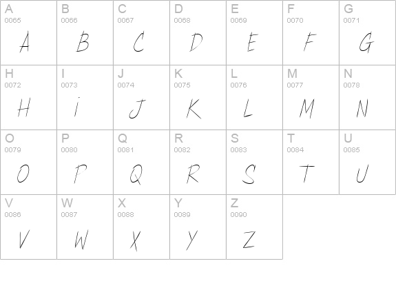 Copa Sharp BTN Light uppercase A-Z preview