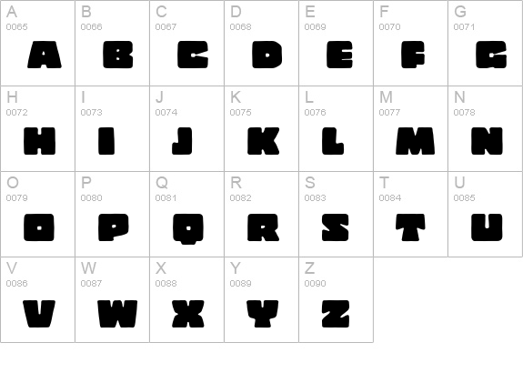 Copal Std Solid uppercase A-Z preview