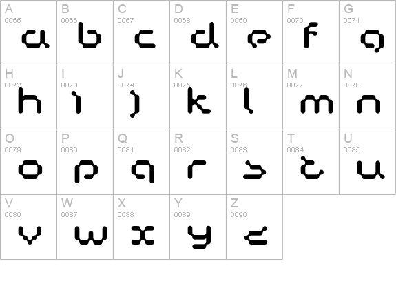 Copycat uppercase A-Z preview