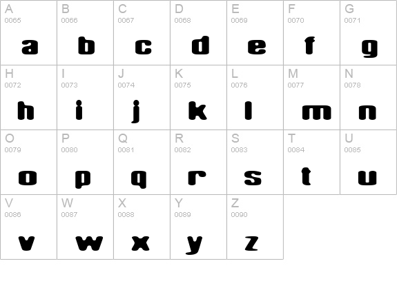 CoralSea uppercase A-Z preview