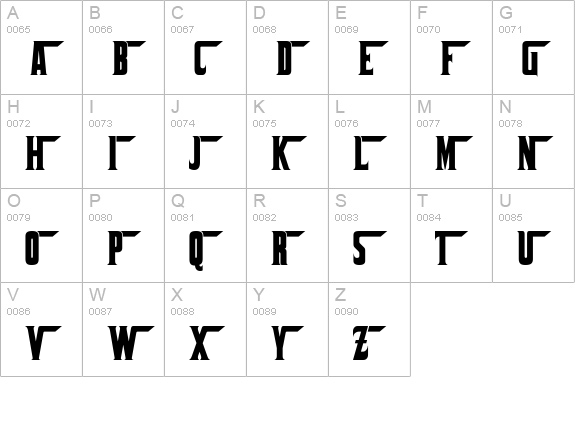 Corleone uppercase A-Z preview