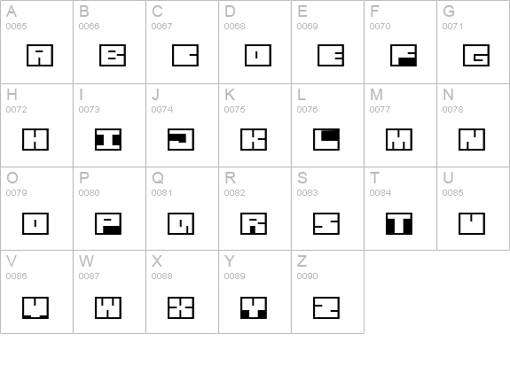 Cornelius Maurits uppercase A-Z preview