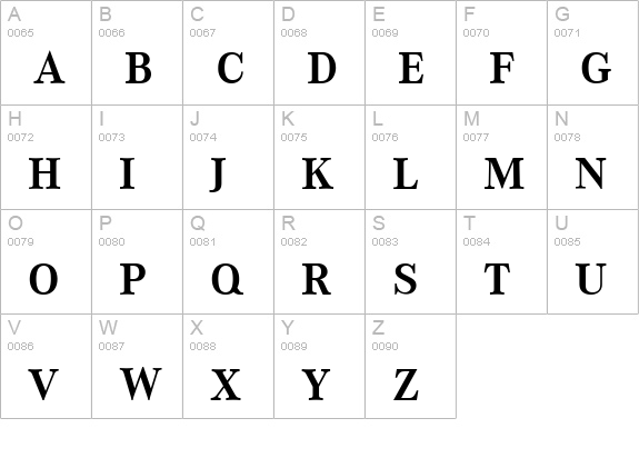 Corporate A Bold uppercase A-Z preview