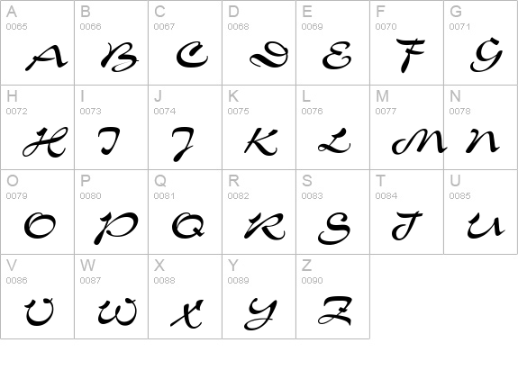 Corrida uppercase A-Z preview