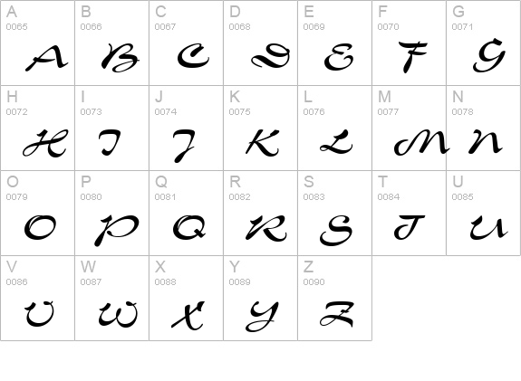 Corrida Cyrillic uppercase A-Z preview
