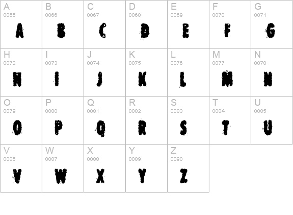 Corrupt Government Regular uppercase A-Z preview