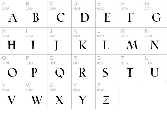 CosenzaBold uppercase A-Z preview