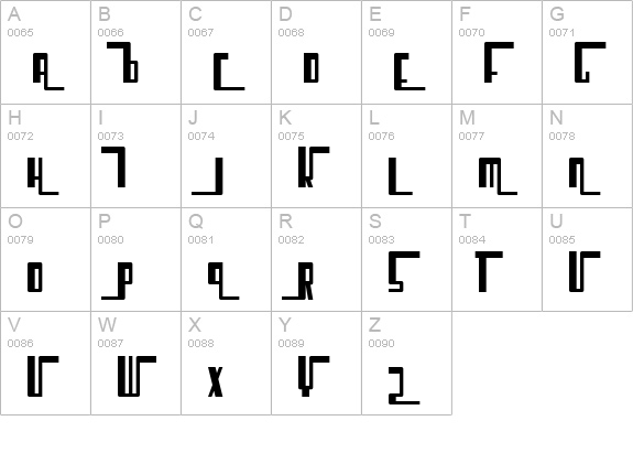 Cosmic Age uppercase A-Z preview