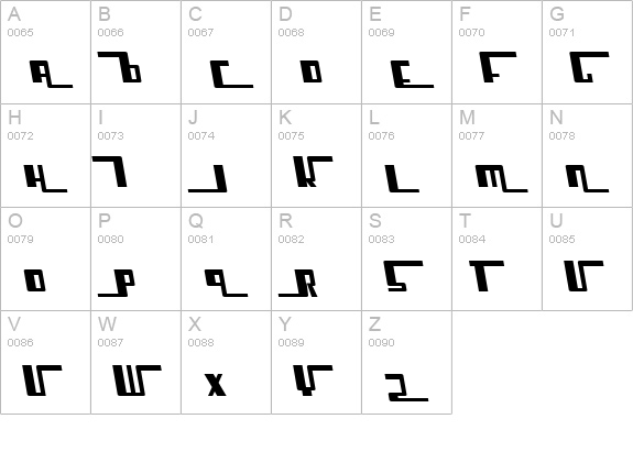 Cosmic Age Extended Italic uppercase A-Z preview