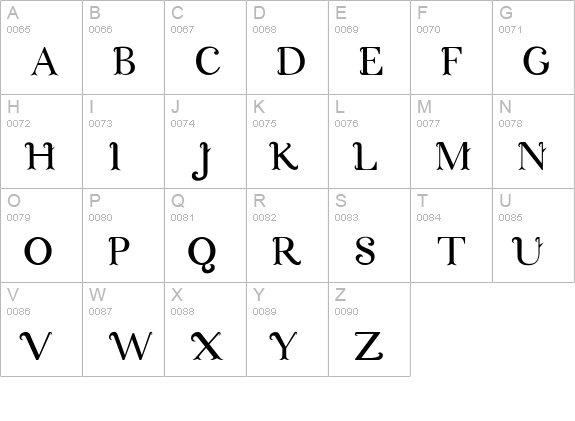 Cosmic Love uppercase A-Z preview