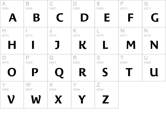 Costa Ptf Bold uppercase A-Z preview
