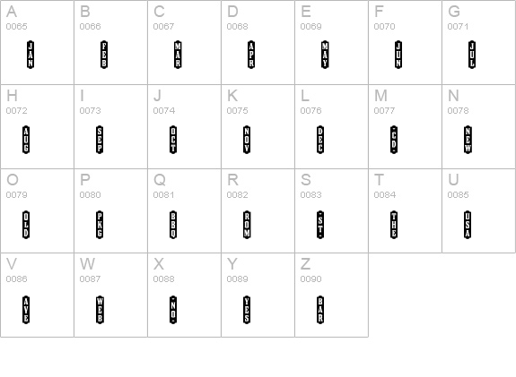 CouncilWordLogosOne uppercase A-Z preview