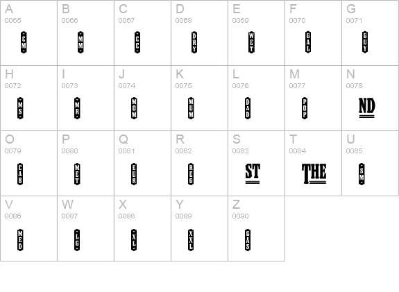 CouncilWordLogosTwo uppercase A-Z preview