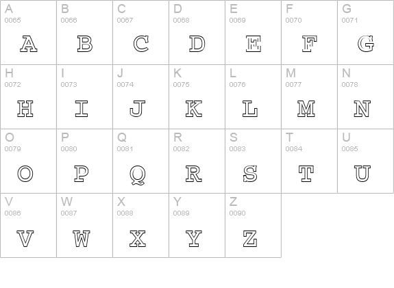 CountdownOpen uppercase A-Z preview