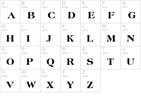 Countryside Black SSi Extra Bold uppercase A-Z preview