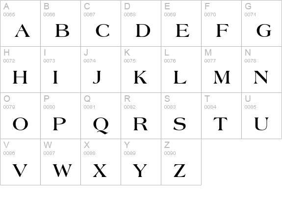 Countryside SSi Bold uppercase A-Z preview
