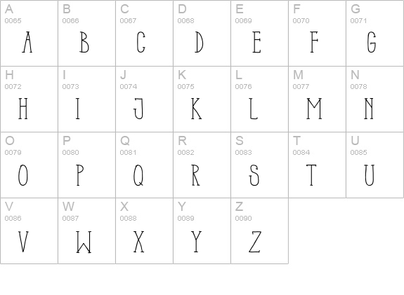 CoupCake uppercase A-Z preview