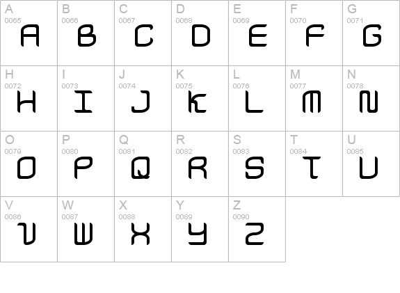 Courier Now uppercase A-Z preview
