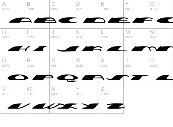 Cove uppercase A-Z preview