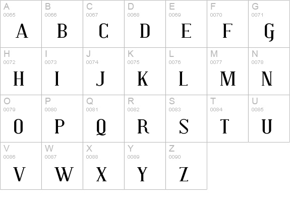 Covington SC Exp uppercase A-Z preview