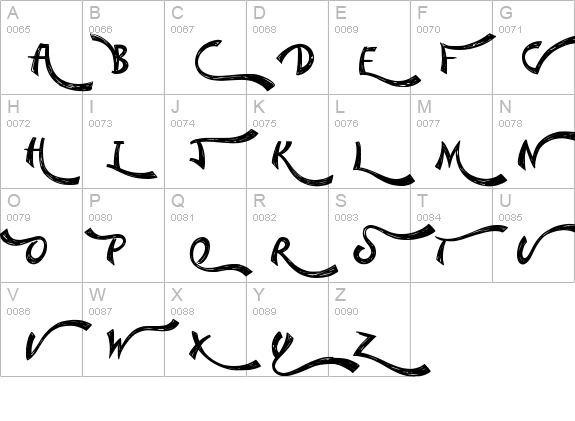 Cow Jump uppercase A-Z preview