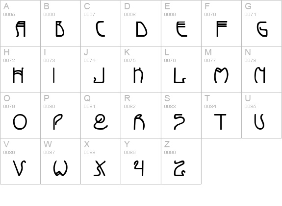 Coyote Deco Bold uppercase A-Z preview