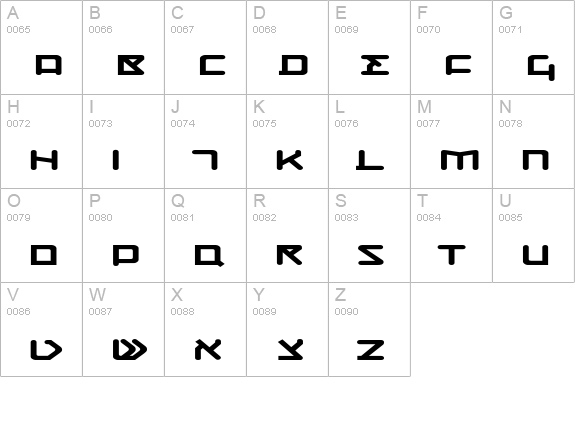 CQN-Molecular-Dynamo uppercase A-Z preview