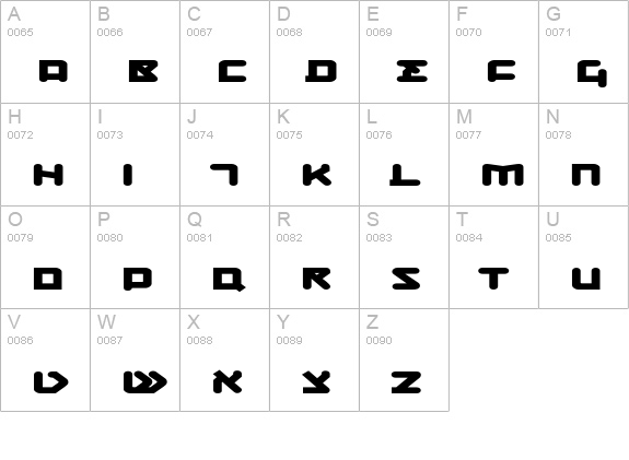 CQN-Molecular-DynamoBold-Regular uppercase A-Z preview