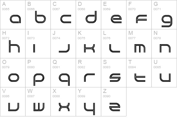 Crackpot uppercase A-Z preview