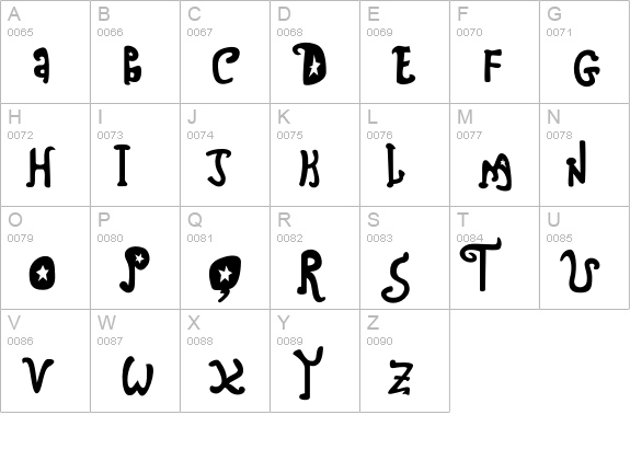 Craig uppercase A-Z preview