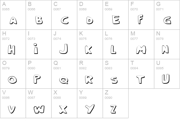 Crappity-Crap-Crap 3D uppercase A-Z preview
