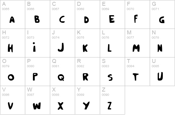 Crappity-Crap-Crap Cond uppercase A-Z preview