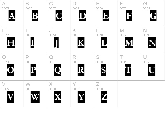 Crayomonde uppercase A-Z preview