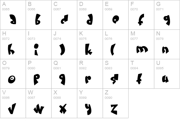 Cream and sugar uppercase A-Z preview