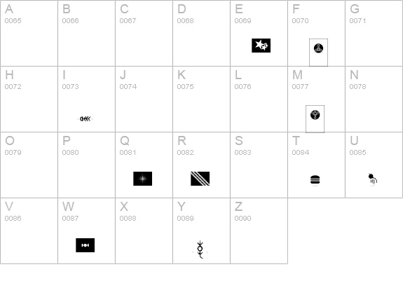 Creation6 uppercase A-Z preview