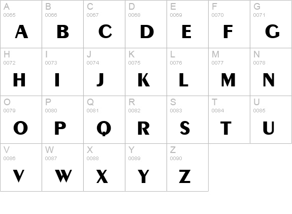 CremeBlackSSK uppercase A-Z preview