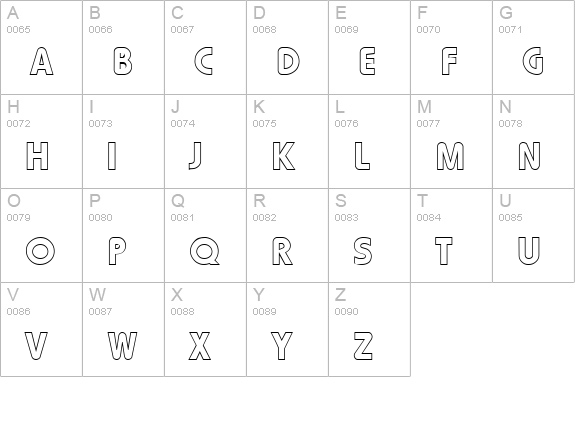 CremonaOpen uppercase A-Z preview