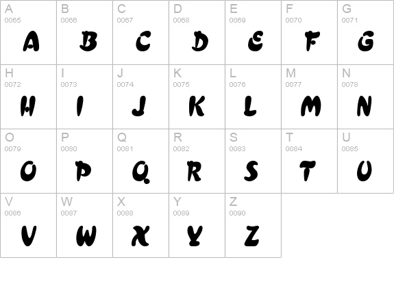 Crest Heavy Normal uppercase A-Z preview