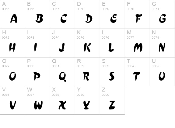 Crest Thin Heavy uppercase A-Z preview