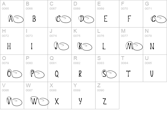 Crispy  uppercase A-Z preview