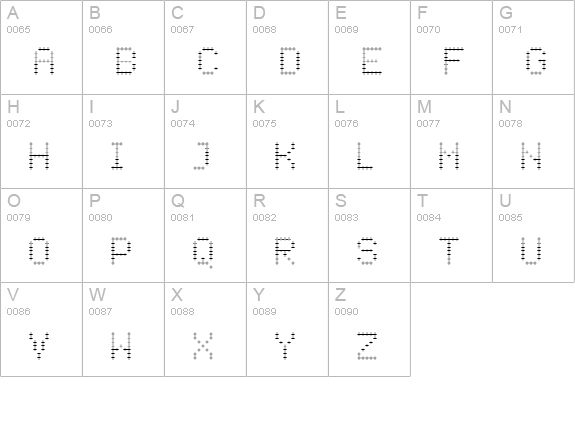 Crossover ExtraLight uppercase A-Z preview
