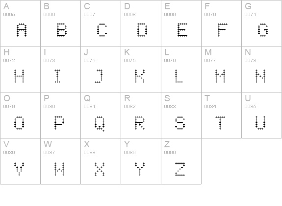Crossover Light uppercase A-Z preview