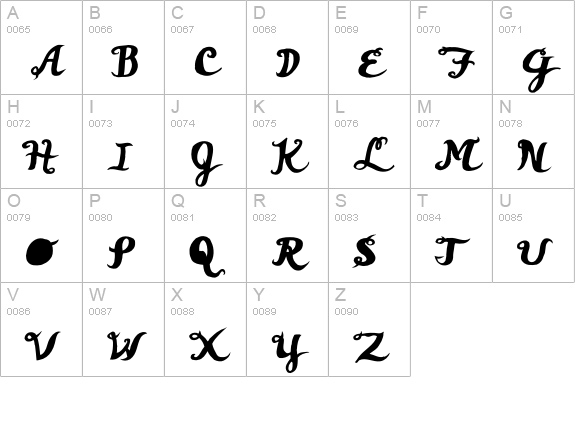 CrotchlessTeddyRoosevelt uppercase A-Z preview