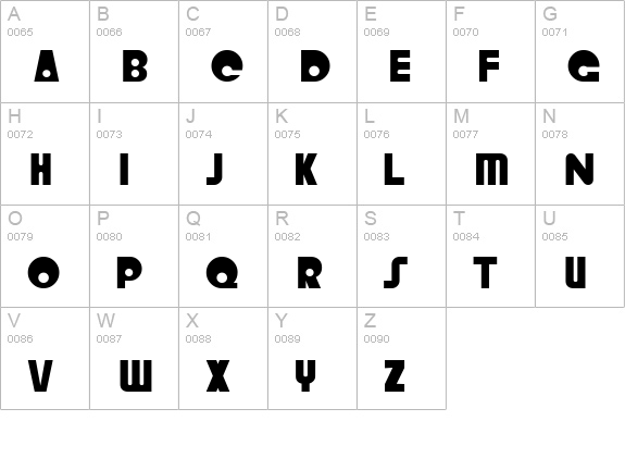 Crystal Radio Kit uppercase A-Z preview