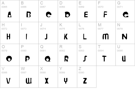 Crystal Radio Kit Gaunt uppercase A-Z preview