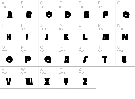 Crystal Radio Kit Ink uppercase A-Z preview